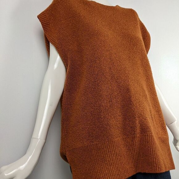 Christian Siriano Sleeveless sweater / tunic rust color size medium - Picture 5 of 6